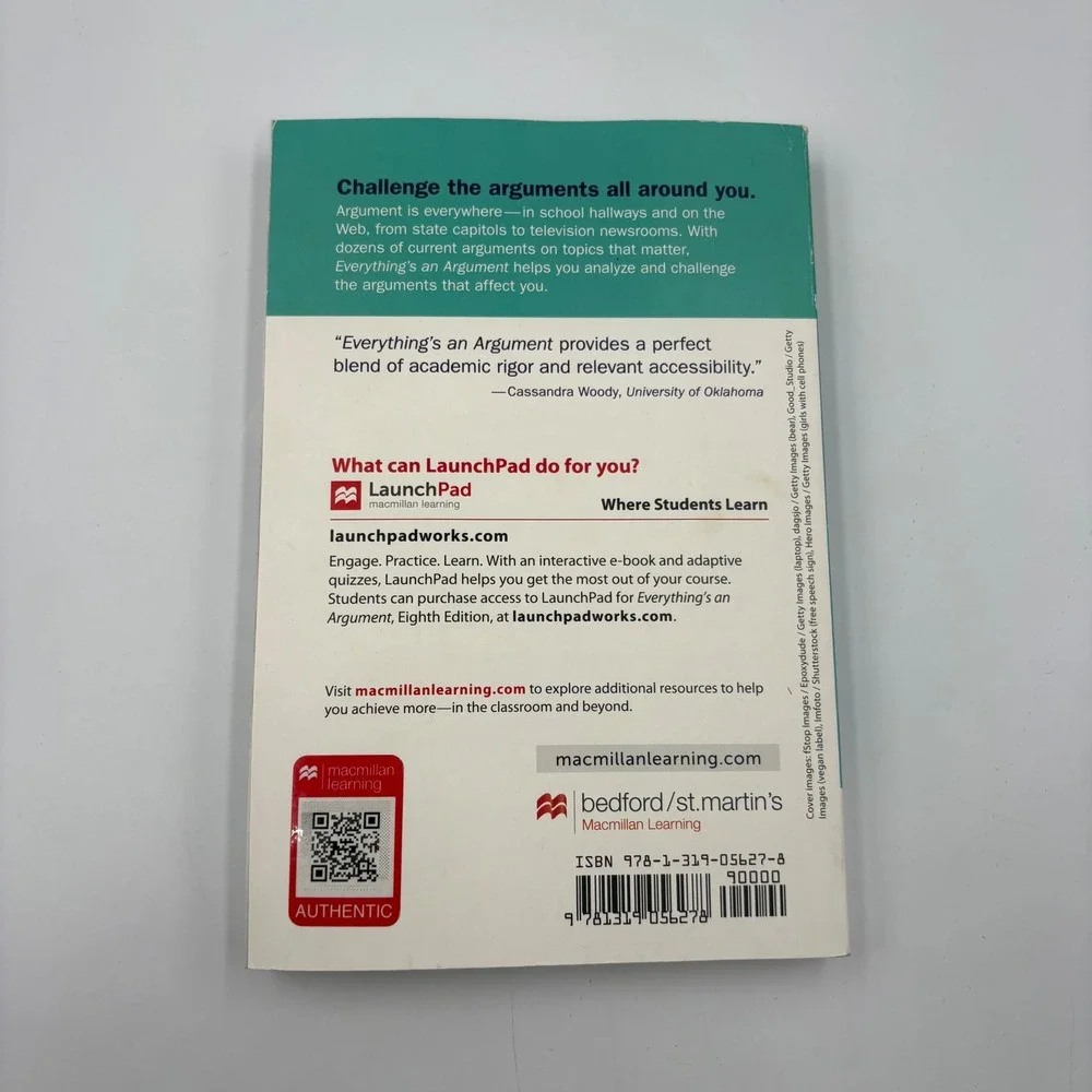 Everythings An Argument 8th‎ Edition Andrea Lunsford John Ruszkiewicz